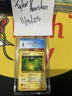 Pokemon CGC 9 Mint Japanese Vending Series 1 Pikachu No. 025 - Image 1