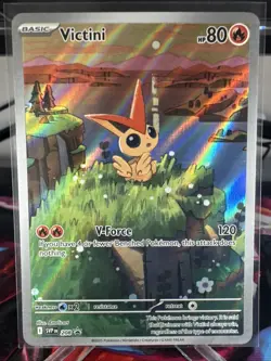 Pokemon TCG Victini SVP 208 Black Star Promo Illustration Rare NM/M - Image 1