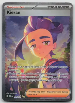 Kieran 174/131 Pokemon TCG SV: Prismatic Evolutions Special Illustration Rare NM - Image 1