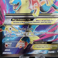 M Manectric EX 24a/119 Alt Art Holo Rare Pokemon TCG XY Black Star Promo LP - Image 2