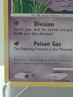 Grimer 75/127 Pokemon Platinum Common Psychic Damaged Used See Pictures - Image 3