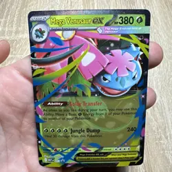 Pokemon TCG Mega Venusaur ex 13 Promo ME01: Mega Evolution Near Mint - Image 1