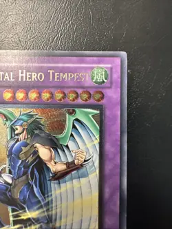 Yu-Gi-Oh Elemental Hero Tempest EEN-EN034 Ultimate Rare 1st Edition - Image 3