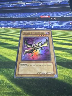 1996🔥 Yugioh Curse of Dragon SUPER RARE HOLOFOIL LEGEND OF BLUE-EYES HP - Image 1