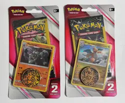 Pokemon Sun & Moon Team Up & Lost Thunder Blisters (2) 3 Card Mini Booster Packs - Image 1