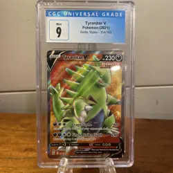 Tyranitar V - 154/163 - Ultra Rare - Battle Styles - Pokemon Card - NM/M - Image 1