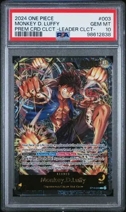MONKEY D. LUFFY LEADER COLLECTION PSA 10 ONE PIECE PREMIUM CARD COLLECTION - Image 1