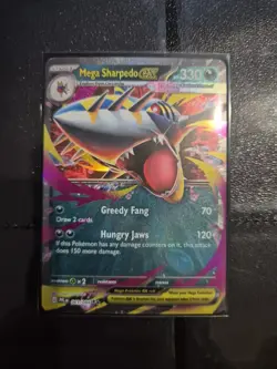061/094 Mega Sharpedo ex : Double Rare Card : Phantasmal Flames : Pokemon TCG - Image 1