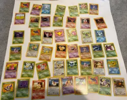 Pokemon 350+ Pokemon TCG Trading Cards Collection Used Non-Holo 1999-2000 - Image 2