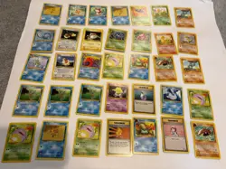 Pokemon 350+ Pokemon TCG Trading Cards Collection Used Non-Holo 1999-2000 - Image 3