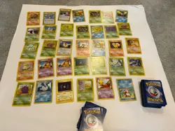 Pokemon 350+ Pokemon TCG Trading Cards Collection Used Non-Holo 1999-2000 - Image 5