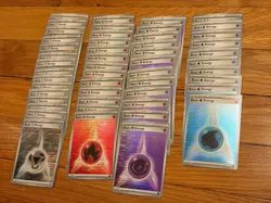 300+ Pokemon Holo Reverse Holo Energy Card Lot 151 Cosmos Black Bolt White Flare - Image 2