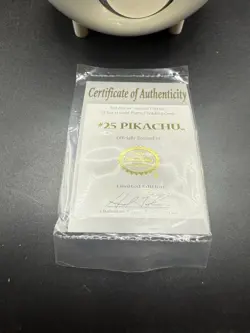 Pokemon Burger King 23k Gold Plated Trading Card PIKACHU In blue Box - Image 4