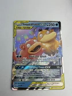 Pokemon TCG Card Slowpoke & Psyduck GX Tag Team Unified Minds 35/236 NM-LP - Image 1