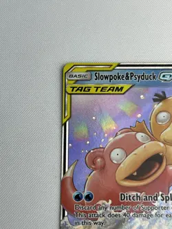 Pokemon TCG Card Slowpoke & Psyduck GX Tag Team Unified Minds 35/236 NM-LP - Image 3