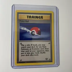 Poke Ball 64/64 Jungle Unlimited Pokemon Card Trainer LP-NM - Image 1