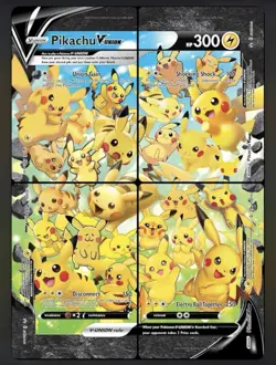Pikachu V-Union [Set of 4] SWSH: Sword & Shield Promo Cards Holo - Image 1