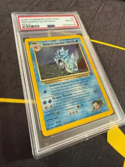 Giovanni's Gyarados Gym Challenge Holo Card 5/132 PSA 8 - Image 1