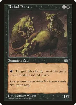 Rabid Rats MTG NM - Stronghold - Image 1