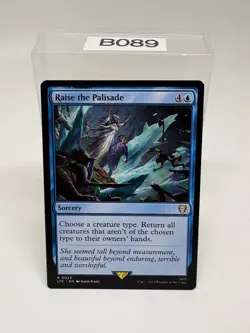 Raise the Palisade 0023 Non Foil Rare LOTR Commander MTG Near Mint - Image 1