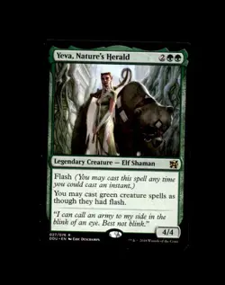 Duel Decks: Elves vs. Inventors #27 Yeva, Nature's Herald - Image 1