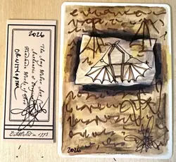 MTG ARTIST PROOF Antiquities Ornithopter AP Sketch Art Amy WEBER Magic - Image 1