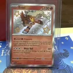 Entei - SV: Paldean Fates (PAF) 112/091 Shiny Rare Pokemon TCG - Image 1