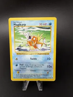 Magikarp 35/102 Base Set SHADOWLESS WOTC LP Pokemon Card - Image 1