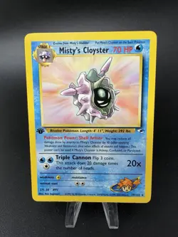 Pokemon Card - Misty's Cloyster Gym Heroes 29/132 1st Edition LP - Image 2