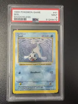 1999 Pokemon Game Seel #41 Shadowless PSA 9 - Image 1