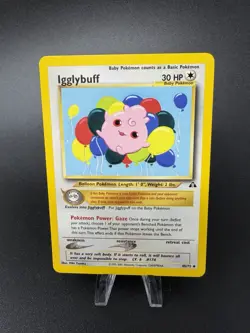 Igglybuff 40/75 Neo Discovery Pokemon Uncommon LP - Image 1