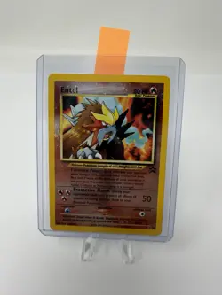 2001 Pokemon Black Star Promo Entei #34 Holo Rare Movie Promo WOTC TCG Card LP - Image 4