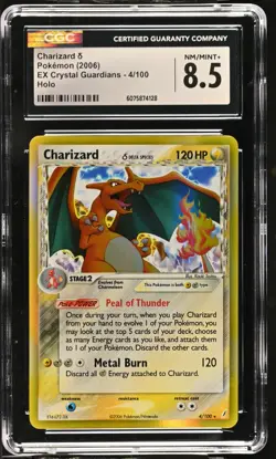 CGC 8.5 Charizard 2006 EX Crystal Guardians 4/100 Holo Pokemon Card - Image 1