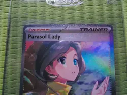 Pokemon TCG Parasol Lady Paradox Rift 255/182 Holo Special Illustration Rare - Image 4