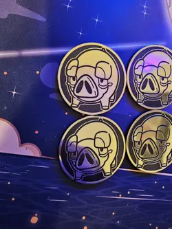 Lot of 4 Official Pokemon Lechonk Coins from TCG - Collectible Gift - Image 3