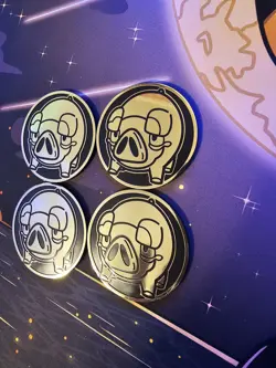 Lot of 4 Official Pokemon Lechonk Coins from TCG - Collectible Gift - Image 4