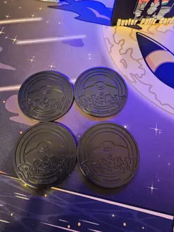 Lot of 4 Official Pokemon Lechonk Coins from TCG - Collectible Gift - Image 5