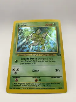 Scyther 10/64 - Jungle - Holo Rare - Unlimited - Pokemon TCG MP - Image 2
