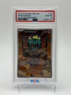 2025 Pokemon MEG EN Marshadow 146/132 IR PSA 10 - Image 1
