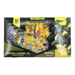 Pokemon Tag Team Pikachu & Zekrom GX Premium Collection Box New As Pictured - Image 1