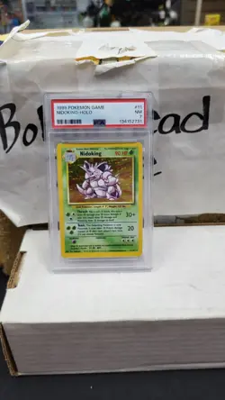 1999 NIDOKING HOLO FOIL BASE SET POKEMON TCG PSA 7 NM NEAR MINT #11/102 - Image 1