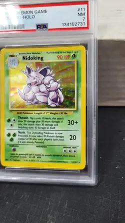 1999 NIDOKING HOLO FOIL BASE SET POKEMON TCG PSA 7 NM NEAR MINT #11/102 - Image 3