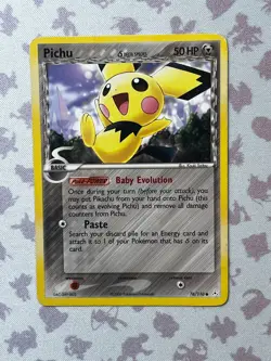 Pokemon TCG Pichu (Delta Species) 76/110 EX Holon Phantoms LP-, MP+ - Image 1