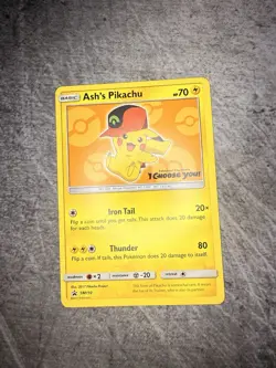 Pokemon TCG Ash's Pikachu SM110 Black Star Promo 2017 Black - Image 2