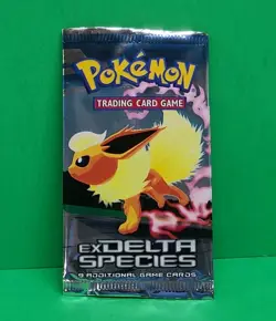 Pokemon TCG EX Delta Species Blister Booster Pack Vintage Flareon (EMPTY) - Image 1