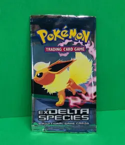 Pokemon TCG EX Delta Species Blister Booster Pack Vintage Flareon (EMPTY) - Image 2