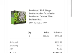 2 Perfect Order Pokemon Center Elite Trainer Box (ETB) - PRESALE CONFIRMED - Image 1