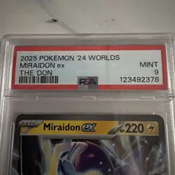 2025 POKEMON 2024 WORLD CHAMPIONSHIP DECK: THE 'DON MIRAIDON EX PSA 9 - Image 2