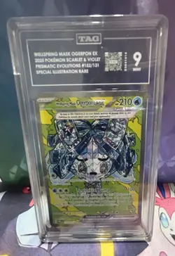 TAG 9 Wellspring Mask Ogerpon EX 152/131 Pokemon Prismatic Evolutions Mint - Image 1