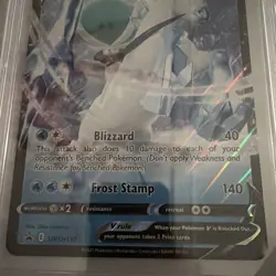 PSA 8 - 2021 POKEMON SWSH BLACK STAR PROMO 130 ICE RIDER CALYREX V JUMBO - Image 3